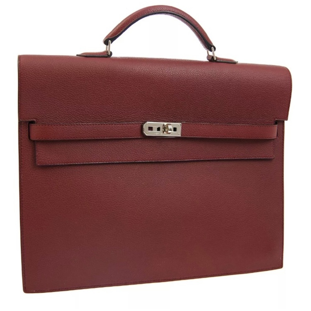 HERMES KELLY DEPECHE 34 Business Bag - Rouge